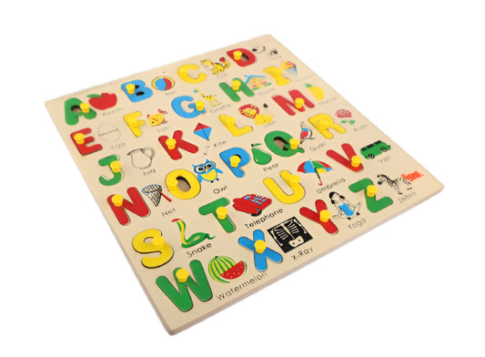 Capital Alphabet with Pictures Identification Tray