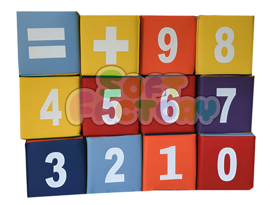 Soft Number Cubes Set