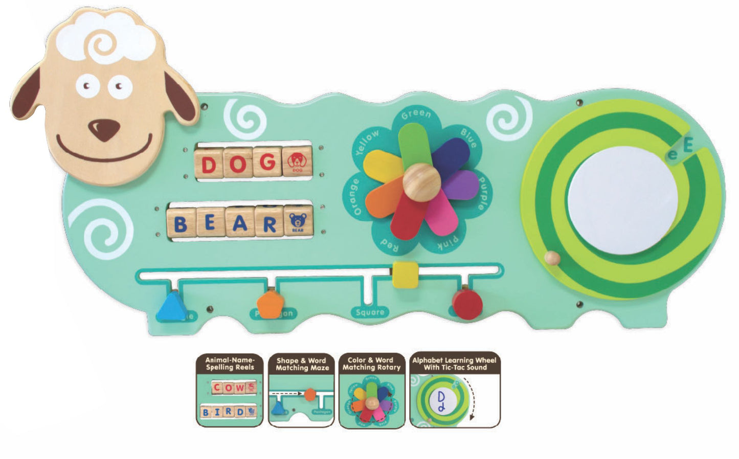 Sheep-Themed Wall Playboard