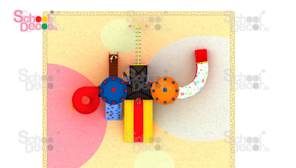Multi-Play Playground Structure with Slides & Climbers