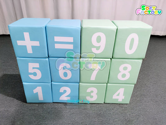 Soft Number Cubes Set