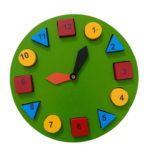 Wooden Shape Sorting Clock