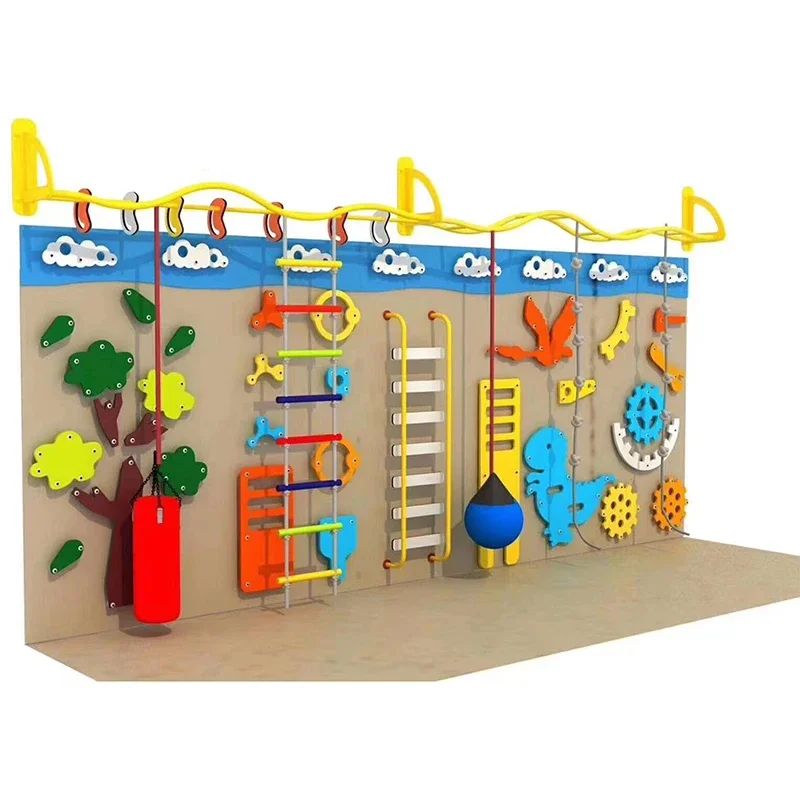 Wooden Climbing & Activity Wall