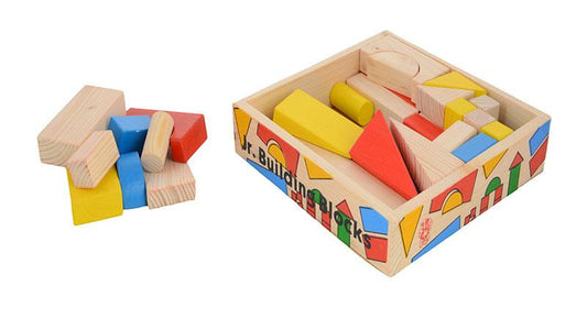 Junior Wooden Building Blocks Set