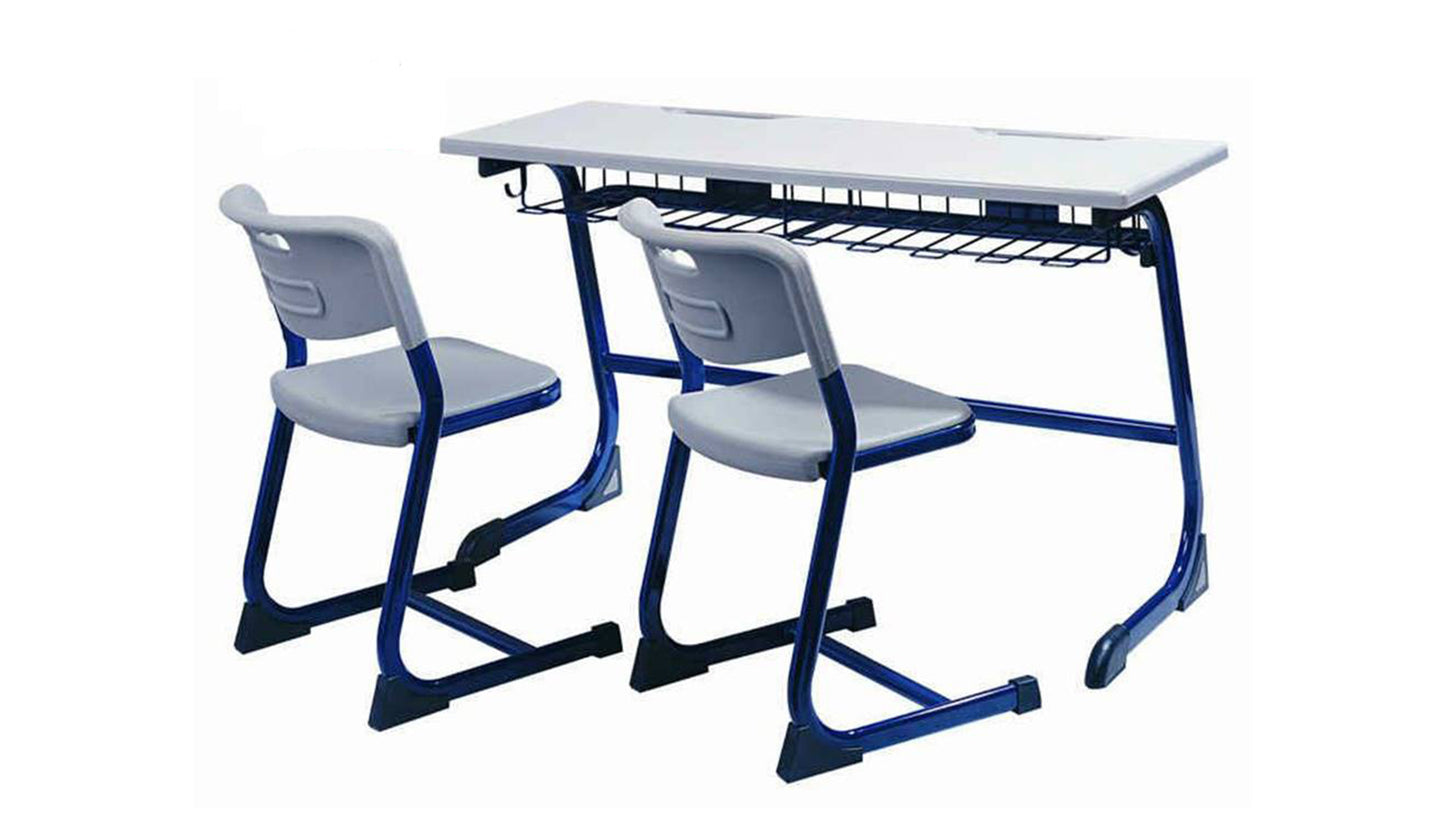 Dual Desk & Two Chairs Set