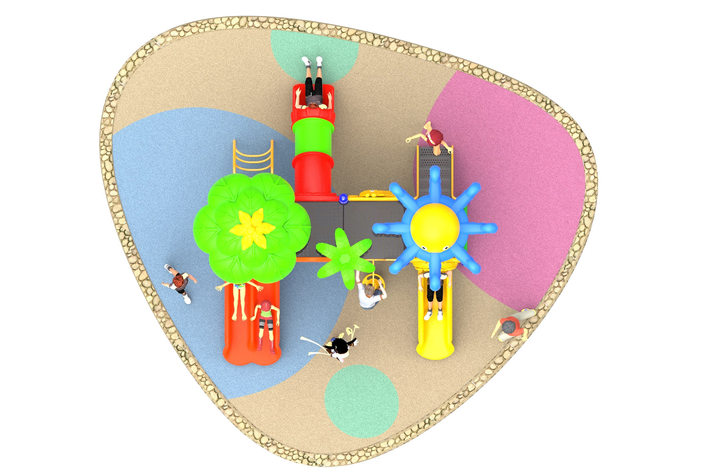Outdoor Multi-Play Station for Kids – Playground Slide, Tunnel & Climber Set