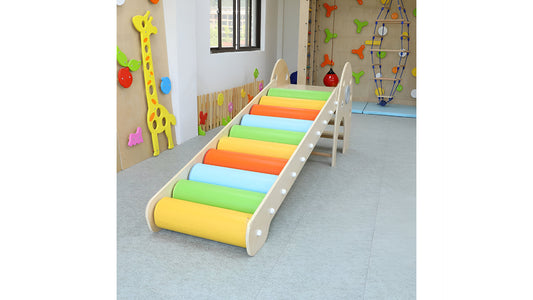 Roller Slide & Soft Climbing Ladder Combo