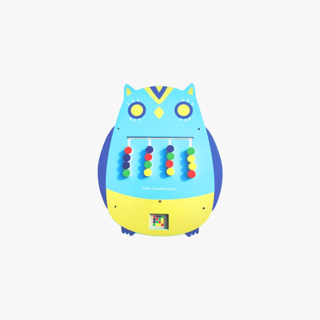 The Wise Owl Color Slide Puzzle Montessori Activity Panel