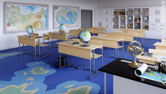 Geography Learning Classroom Furniture Set