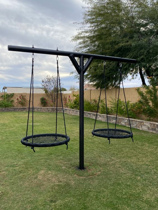 Outdoor Dual Nest Rope Swing