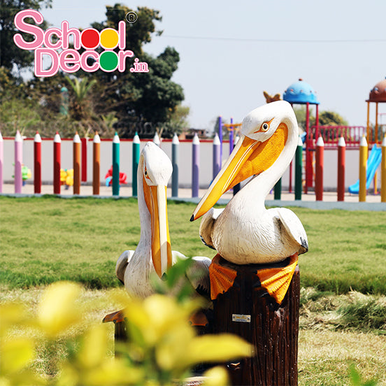Pelican Bird Sculpture for Kids Playgrounds