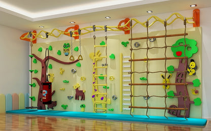 Wooden Climbing & Activity Wall