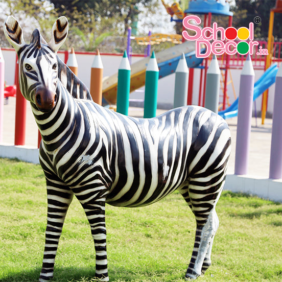 Zebra Animal Sculpture for Kids Playgrounds